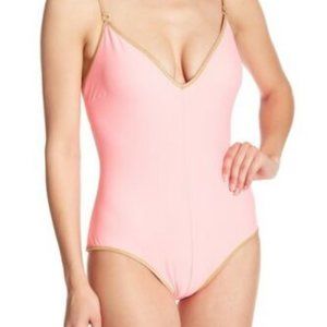NEW Sam Edelman Pink One-Piece Tank Swimsuit